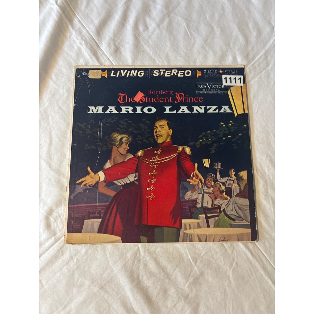 RCA Victor The Student Prince Mario Lanza 12" Vinyl LP Black Good LSC-2339